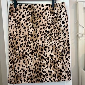 Philosophy Leopard Print Pencil Skirt